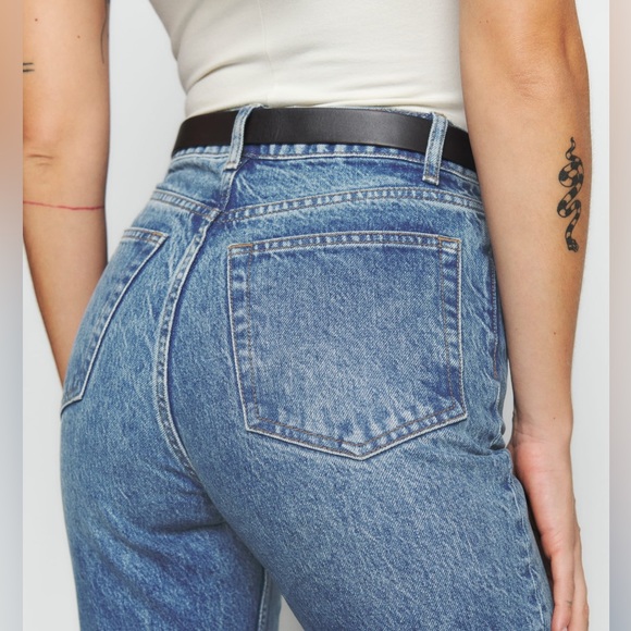 Reformation Jeans Cynthia High Rise Straight Jeans Size 23 - Picture 11 of 11